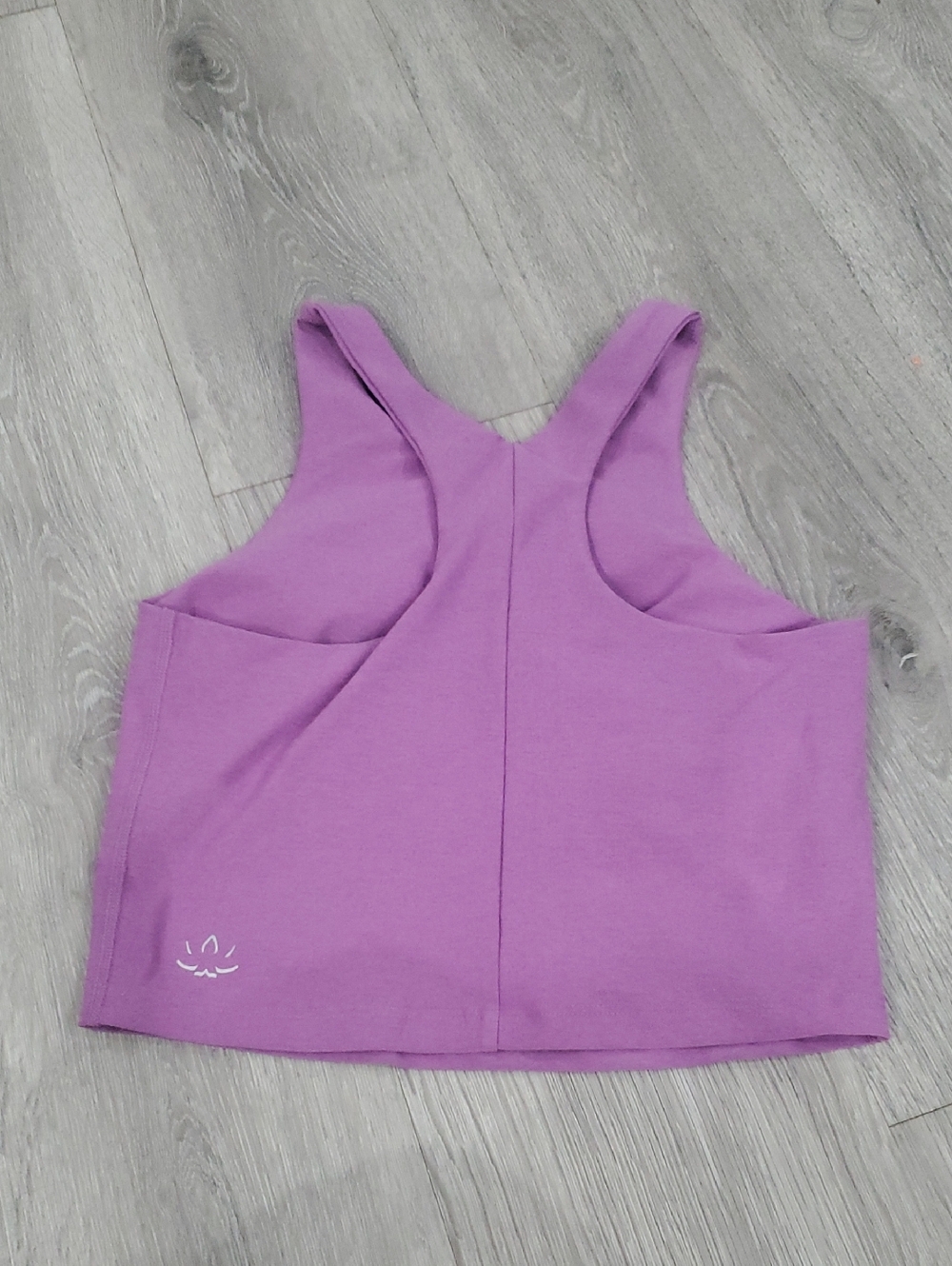 Beyond Yoga Focus Cropped Spacedye Purple High-Neck Crop Tank S - Picture 3 of 7